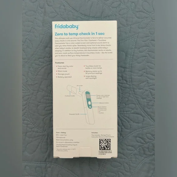 Frida Baby 3-in-1 Ear and Forehead Infrared Thermometer - Picture 3 of 3